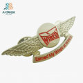 Benutzerdefinierte Qualität Gute Preis Farbe Wired Wings Military Collar Pins